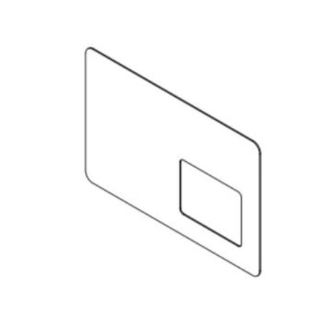 Usa Industrials White Sneeze Guard - 1/8" T x 48" W x 32" H - 10" W x 10" H Offset, PK6 BULK-PDW-161